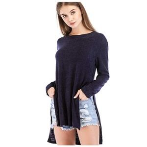 Women's Long Sleeve Side Zip Top